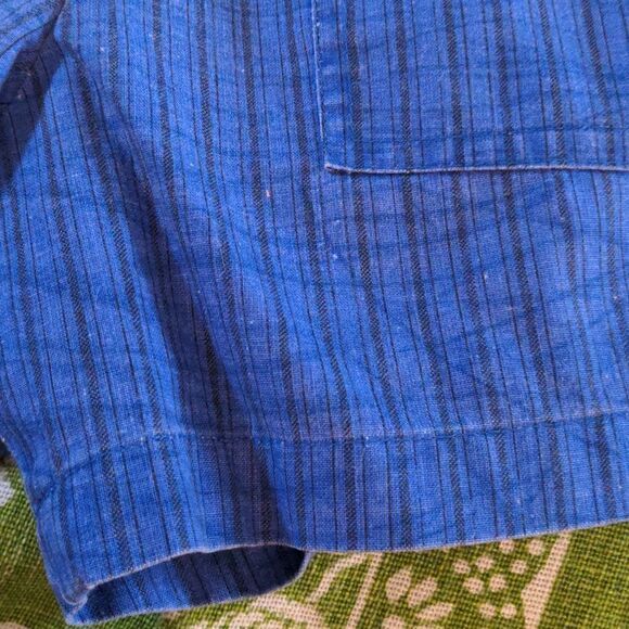 Vintage blue striped shorts - Picture 5 of 6